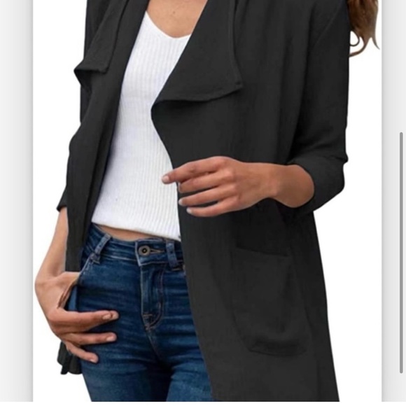 NWT- Epic Threads Open Front Black Cardigan - Picture 3 of 8